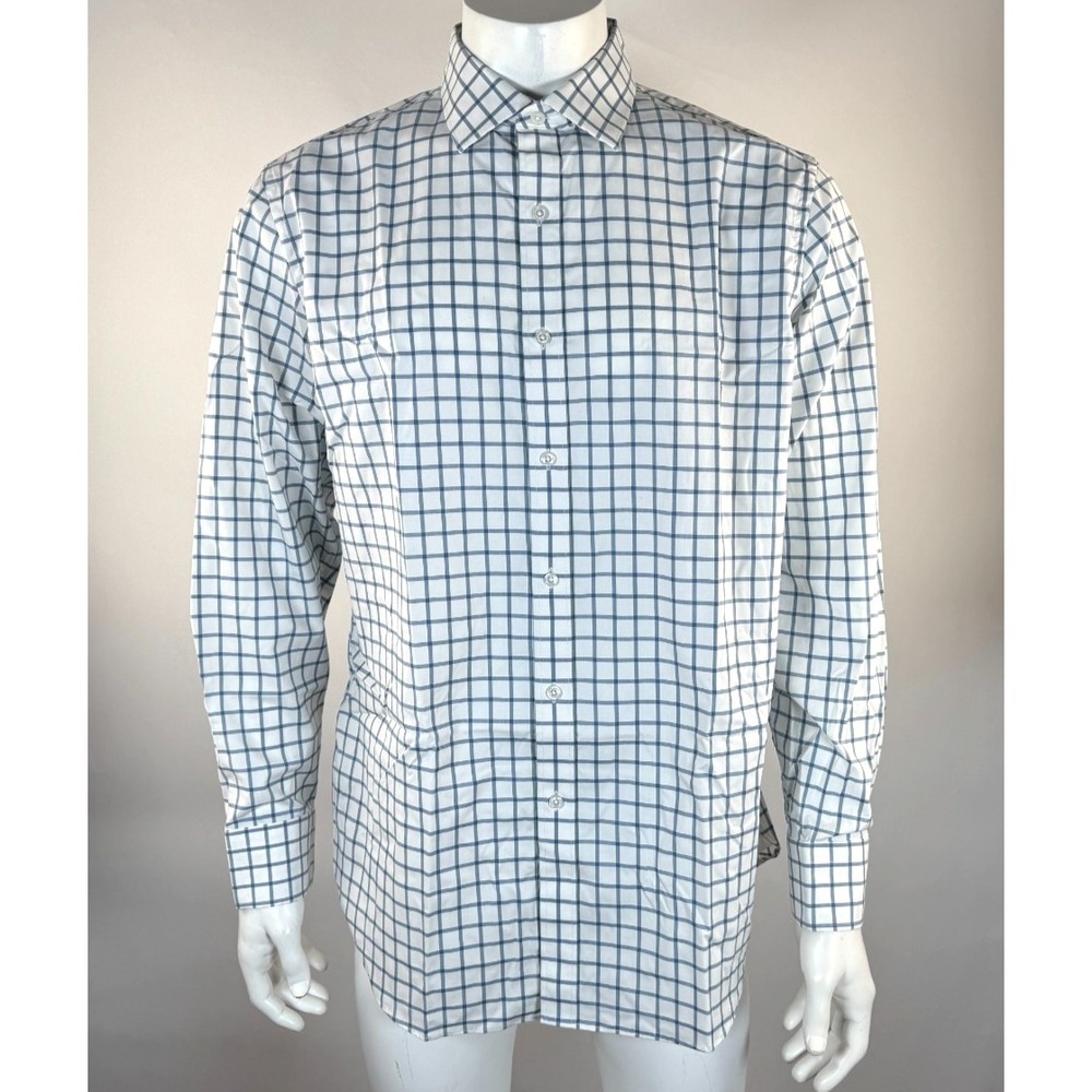 J Crew Ludlow Premium Fine Cotton Dress Shirt Slim Mens 17/35 Button-up Plaid